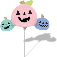 Wow Party Korea 迷你造型粉彩萬聖節南瓜氣球, 混色, 10個