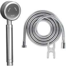 HOMEDAUM TheSSEN鋁合金渦輪增壓H6蓮蓬頭+淋浴軟管2m+扳手組, 銀色, 1組