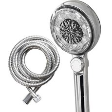 LIVINGiF 智慧水溫計過濾蓮蓬頭+沐浴軟管 2m組, 灰色, 1組