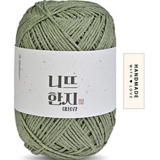 Knitt 韓紙編織線 150g + 棉質標籤組, 07 卡其色