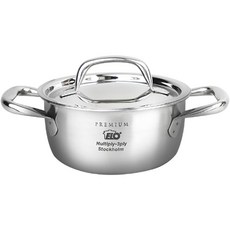 ELO 인덕션 스톡홀름 통3중 양수냄비, 지름 16cm x 높이 7.5cm, 1개