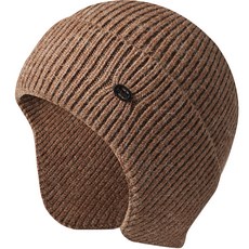 DTree 套頭戶外針織蓋耳毛帽, 06 駝色