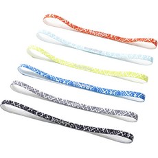 ROCKBROS 洛克兄弟 運動髮帶 6件組 ZHD006, 灰色+綠色+黑色+藍色+天藍色+橘色, 1組