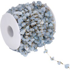 Alode 波西米亞風鵝卵石感原石DIY鏈條 1m, 1個, NO 03