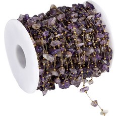 Alode 波西米亞風鵝卵石感原石DIY鏈條 1m, 1個, NO 08