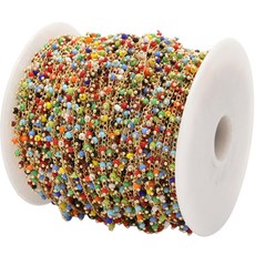 Allode 珠寶飾品手鍊腳鍊製作 DIY鏈條 3mm x 1m, NO 10, 1個