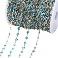 Allode 奢華飾品水鑽DIY鍊條 1公尺, NO 11, 1個