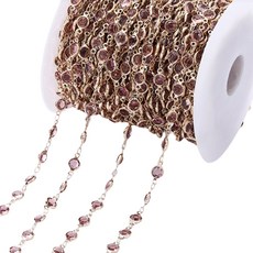 Allode 奢華飾品水鑽DIY鍊條 1公尺, NO 20, 1個