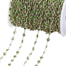 Allode 奢華飾品水鑽DIY鍊條 1公尺, NO 08, 1個