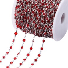 Allode 奢華飾品水鑽DIY鍊條 1公尺, NO 24, 1個