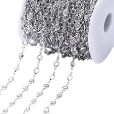 Allode 奢華飾品水鑽DIY鍊條 1公尺, NO 30, 1個