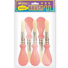 어썸페인팅 이지그립 주니어 붓 BABY PINK 5p, 1개, 125mm