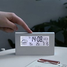 桌上型電子鐘, 淺白色