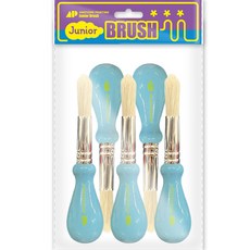 어썸페인팅 이지그립 주니어 붓 BABY BLUE 5p, 1개, 125mm