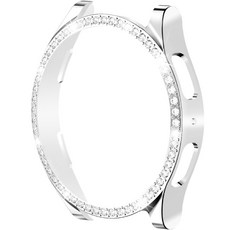 오펜트 갤럭시 워치 액정오픈형 큐빅 케이스, 실버