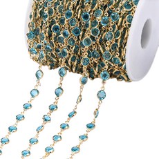 Allode 奢華飾品水鑽DIY鍊條 1公尺, NO 10, 1個