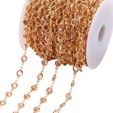 Allode 奢華飾品水鑽DIY鍊條 1公尺, NO 04, 1個