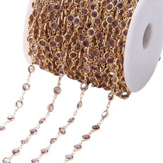 Allode 奢華飾品水鑽DIY鍊條 1公尺, NO 19, 1個