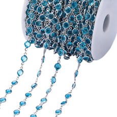 Allode 奢華飾品水鑽DIY鍊條 1公尺, NO 12, 1個