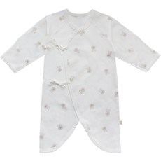 baby&i 新生兒用四季浴袍 兔子, 淺褐色, 1個