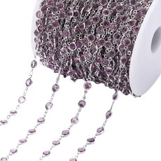 Allode 奢華飾品水鑽DIY鍊條 1公尺, NO 21, 1個