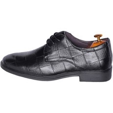 Silvers 手工 高級 PU皮革 圖案 4孔 正式皮鞋 FR012