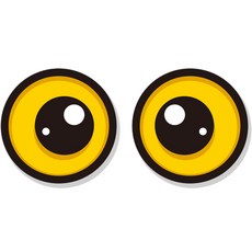JEJEDECO 防止車輛瞌睡 提神大眼睛 反光板眼睛貼紙 大型 27~28cm, 大眼睛 A006, 1套