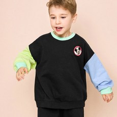 젤리스푼 디즈니 아동용 미키 마우스 컬러블럭 상하의 세트