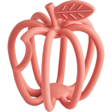 Richell 利其爾 矽膠蘋果固齒器, 單品, 1個, 粉紅色