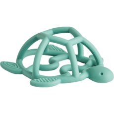 Richell 利其爾 矽膠烏龜造型固齒器, 單品, 1個, 綠色