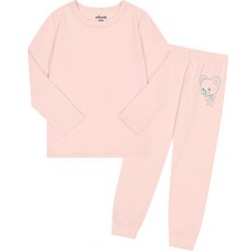 milkmilelolo 兒童微笑小熊九分袖家居服套裝