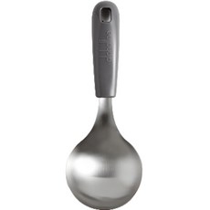 Moda Kitchen 彩色手柄不鏽鋼料理多用途湯勺, 1個, 炭灰色
