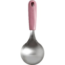 Moda Kitchen 彩色手柄不鏽鋼料理多用途湯勺, 1個, 粉紅色