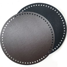 Knitt 圓形人造皮革包底 大 20 x 20 cm, 棕色, 1個