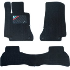 The Zone 新款線圈汽車腳踏墊 3件組 HE-93, 現代 The New Santa Fe 5 / 7人座 油電混合(2022~), 黑色