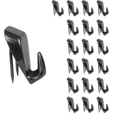 ALLGORR 免打孔壁掛掛勾雙黑, 20個