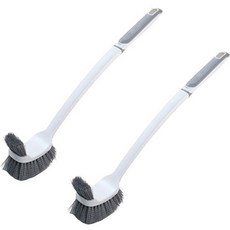 World Clean 雙刷頭馬桶刷, 灰色, 2個