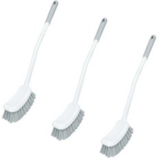 World Clean 長柄馬桶刷, 灰色, 3個
