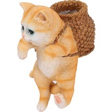 多用途支架 懸掛貓咪裝飾, 背籃橘貓