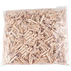 Uniart 木製夾子 大 500p, 原木, 1個