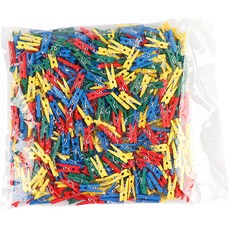 Uniart 小木夾 500入, 混色, 1個