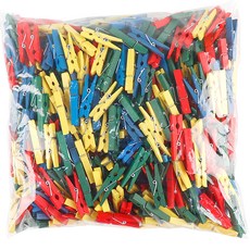 Uniart 木製夾子 大 500p, 混色, 1個