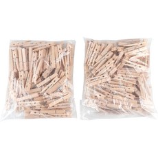 Uniart 木夾 特大 200入, 原木, 1個