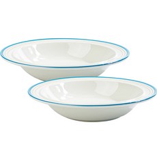 Syracuse CHINA 楓木義大利麵碗 23cm, 舒適藍, 2個