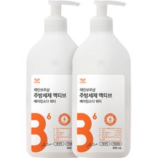REBOW 廚房洗潔精 活性小蘇打水, 2個, 400ml