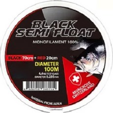 MONCROSS SWITZERLAND 黑色半浮淡水釣魚線, 黑色, 1個