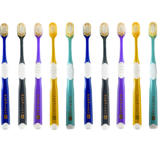 棕櫚樹 寬頭雙重細軟毛牙刷 0.1mm 5款 x 2入組, 1套