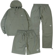 모즈모즈 소프트 메쉬 아노락 바람막이 3종 세트