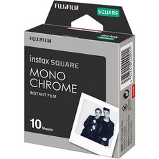 FUJIFILM 富士 Instax方形底片 黑白 10入, 單品, 1個