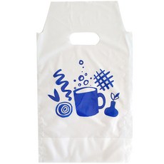 Draw Life 咖啡印刷塑膠提袋 1格, 1000入, 1個